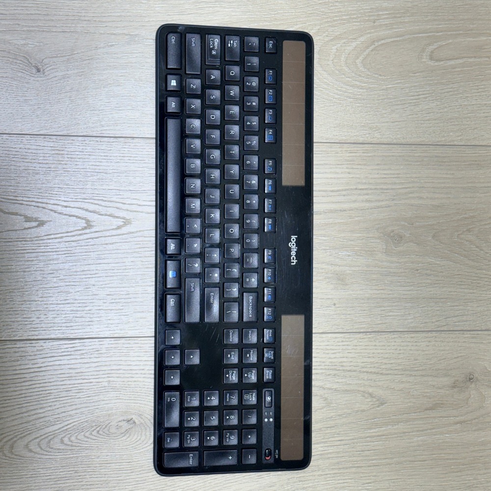 Logitech K750 Wireless Solar‎ Keyboard OS Black Slim Eco-Friendly